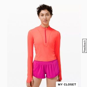 Lululemon cropped quarter zip
